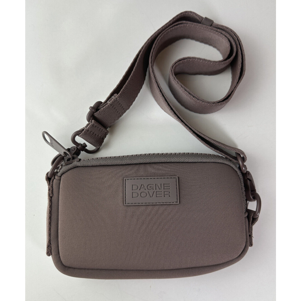 Dagne Dover Mara Neoprene Phone Sling Bag Dune Mauve Dust Bag Crossbody Shoulder - Picture 1 of 9